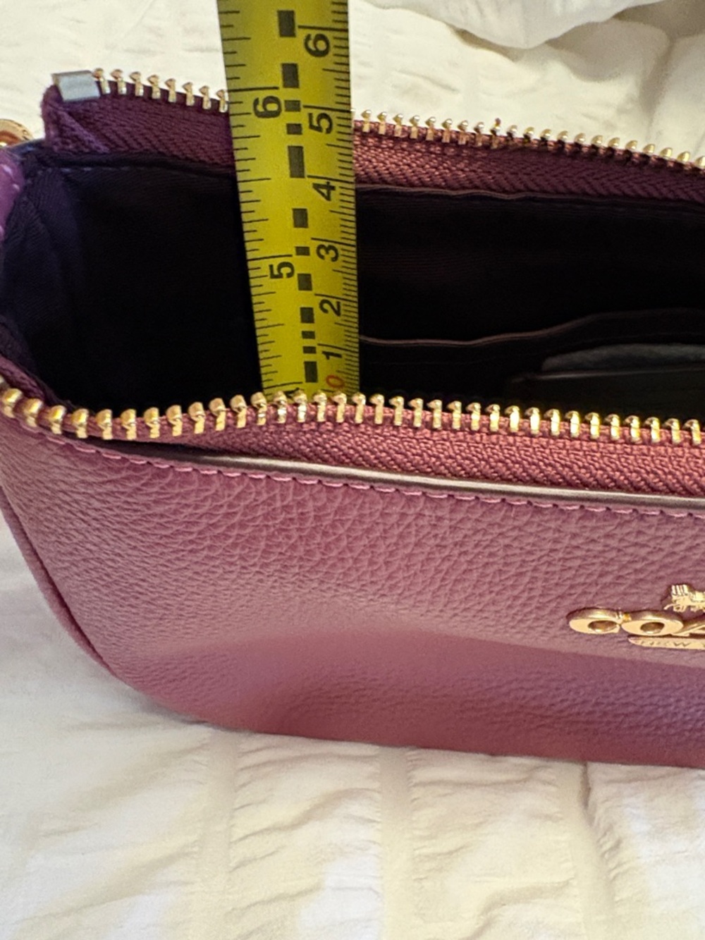 Coach Pebble Leather Crossbody in Raspberry Pink - Picture 8 of 8